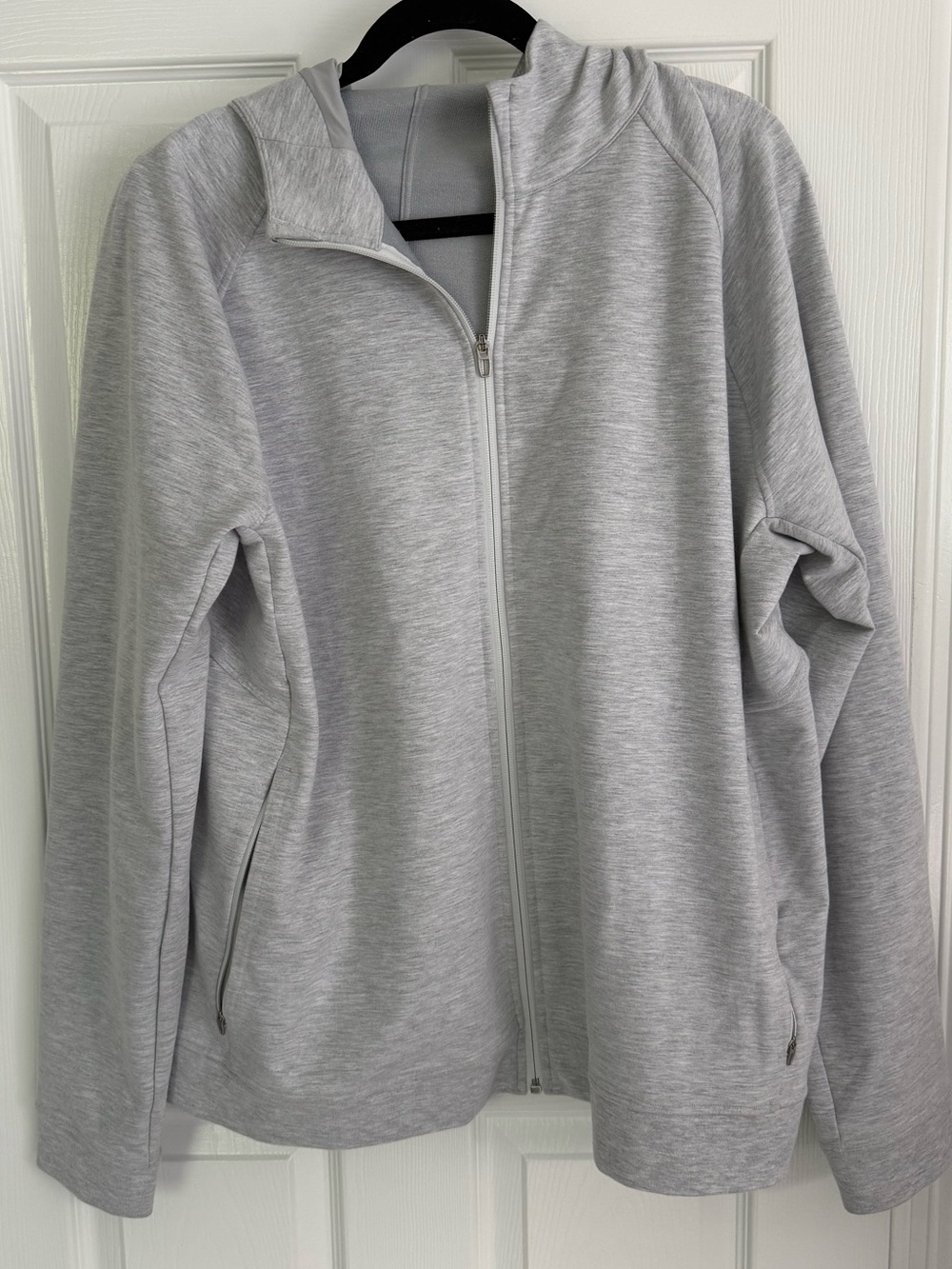 lululemon athletica Light Gray Zip-Up Sweater Jacket